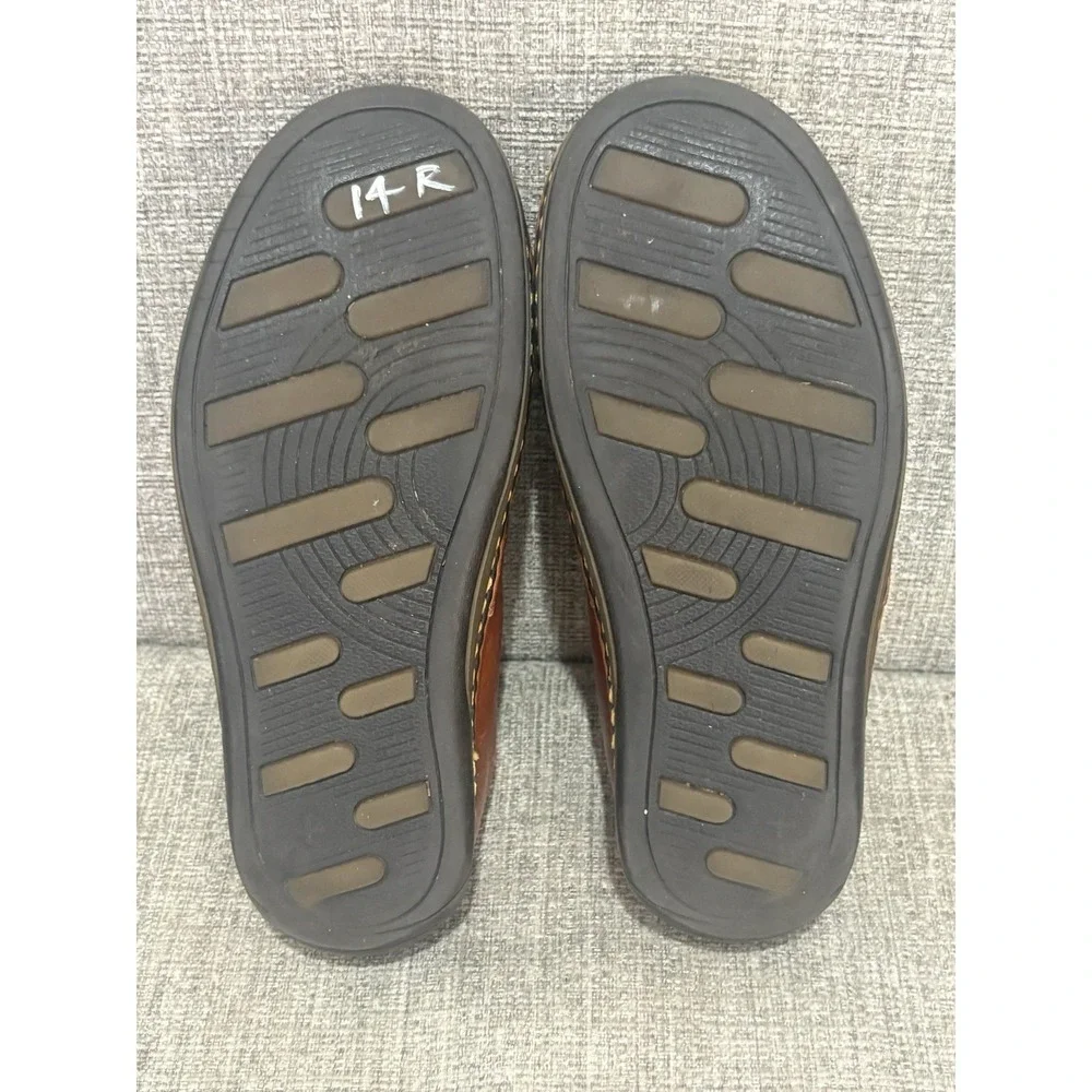 Dr Martens Kansas Slip On Shoes Brown Leather Sz 9‎